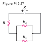 Chapter 19, Problem 27P, 27. * (a) Write two loop rule equations and one junction rule equation for the circuit in Figure 
