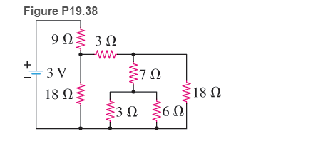 Chapter 19, Problem 38P, * Determine (a) the equivalent resistance of the resistors in the circuit in Figure P19.38 and (b) 