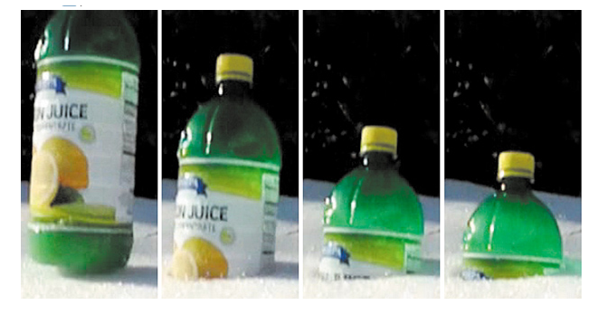 Chapter 3, Problem 32P, Students Lucia. Isabel, and Austin are investigating how snow stops a dropped 500-g lemon juice , example  1