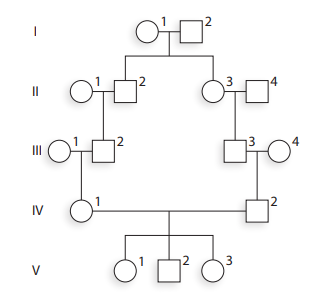 Chapter 20, Problem 34P, Evaluate the following pedigree, and answer the questions below. a. Which individual(s) in this 