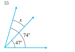 Chapter 6.1, Problem 33ES, Find the measure of x in each figure. See Example 6. 