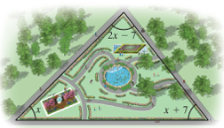 Chapter 1.3, Problem 3ES, Landscape Design. The residents of a downtown neighborhood designed a triangular-shaped park as part 
