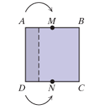 Chapter 1.3, Problem 42ES, 42.	Geometry. Suppose that the figure ABCD shown below is a square. Point A is folded onto the 