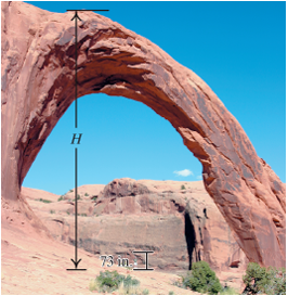 Chapter 5.6, Problem 26ES, Corona Arch. The following photograph shows Corona Arch in Moab, Utah, one of the favorite hiking 