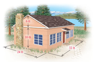 Chapter 6.7, Problem 39ES, 39.	Roofing. Kit’s cottage, which is 24 ft wide and 32 ft long, needs a new roof. By counting 