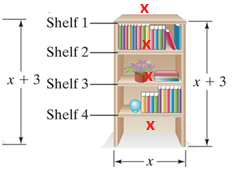 Chapter 3.3, Problem 33ES, Building a Bookcase A bookcase is have four shelves, including the top, as shown. The height of the 