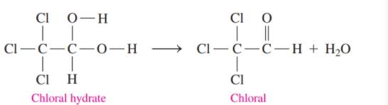 Chapter 10, Problem 17CI, Chloral hydrate, a sedative and hypnotic, was the first drug used to treat insomnia. Chloral hydrate 