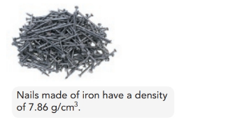 Chapter 3, Problem 5CI, In one box of nails weighing 0.250 lb, there are 75 iron nails. The density of iron is 7.86 g/cm3. 