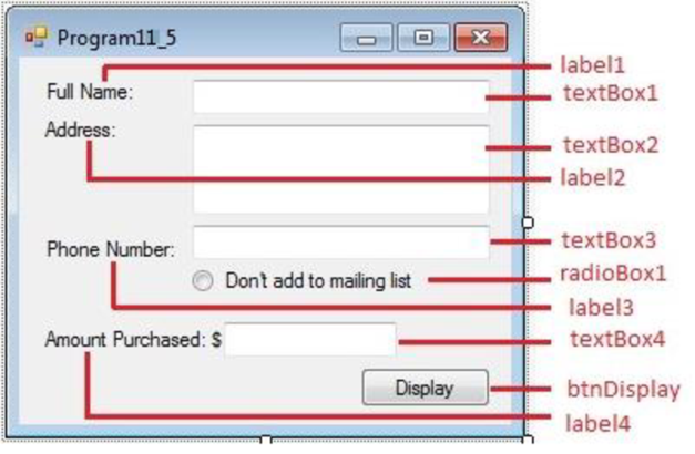 Starting Out With Visual C# (5th Edition), Chapter 11, Problem 5PP 