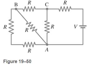 Chapter 19, Problem 19P, What is the net resistance of the circuit connected to the battery in Fig. 19-50? 