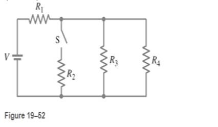 Chapter 19, Problem 24P, Consider the network of resistors shown in Fig. 19-52. Answer qualitatively: (a) What happens to the , example  2