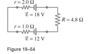 Chapter 19, Problem 26P, Determine the terminal voltage of each battery in Fig. 19-54. , example  2