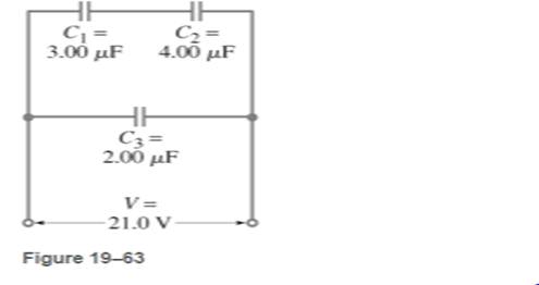 Chapter 19, Problem 40P, If 21.0 V is applied across the whole network of Fig. 19-63, calculate (a) the voltage across each 