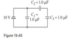 Chapter 19, Problem 45P, What is the ration of the voltage V1 across capacitor C1 in Fig. 19-65 to the voltage V2 across , example  2