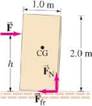 Chapter 9, Problem 74GP, A 2.0-m-high box with a 1.0-m-square base is moved across a rough floor as in Fig. 9-89.The uniform 
