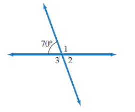 Chapter 10, Problem 12RE, 12. In the figure shown, find the measures of angles 1, 2, and 3.

 