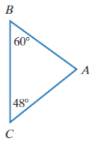 Chapter 10, Problem 14RE, In Exercises 14-15, find the measure of angle A for the triangle shown. 