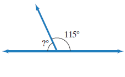 Chapter 10, Problem 8RE, In Exercises 8-9, find the measure of the angle in which a question mark with a degree symbol 