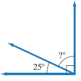 Chapter 10.1, Problem 11E, In Exercises 11-14, find the measure of the angle in which a question mark with a degree symbol 