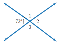 Chapter 10.1, Problem 25E, In Exercises 25-28, find the measures of angles 1,2, and 3.
25. 

 