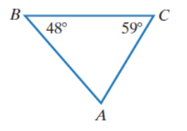 Chapter 10.2, Problem 2E, In Exercises 1-4, find the measure of angle A for the triangle shown. 