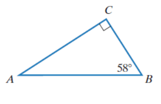 Chapter 10.2, Problem 3E, In Exercises 1-4, find the measure of angle A for the triangle shown.
3. 
 