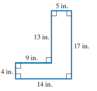 Chapter 10.3, Problem 22E, In Exercises 21-24, find the perimeter of the figure shown. Express the perimeter using the same 