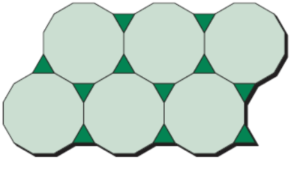 Chapter 10.3, Problem 36E, In Exercises 33-36, tessellations formed by two or more regular polygons are shown.
a. Name the 