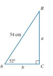 Chapter 10.6, Problem 21E, In Exercises 19-22, find the measures of the parts of the right triangle that are not given. Round 