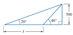 Chapter 10.6, Problem 32E, In Exercises 27-34, find the length x to the nearest whole number 