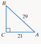 Chapter 10.6, Problem 3E, In Exercises 1-8, use the given right triangles to find ratios, in reduced form, for sin A, cos A, 