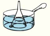 Chapter 17, Problem 31RCQ, Place a Pyrex funnel mouth-down in a saucepan full of water so that the narrow tube of the funnel 
