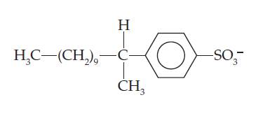 Chapter 18, Problem 47E, The organic anion is found in most detergents. Assume that the anion undergoes aerobic decomposition 