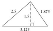 Chapter 10.A, Problem 43E, Triangle Geometry. Find the perimeter and area of the following triangles. 43. 44. 45. 46. , example  2