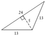 Chapter 10.A, Problem 43E, Triangle Geometry. Find the perimeter and area of the following triangles. 43. 44. 45. 46. , example  4