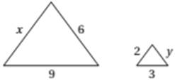 Chapter 10.B, Problem 66E, Analyzing Similar Triangles. Determine the lengths of the unknown sides in the following pairs of , example  2