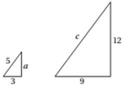 Chapter 10.B, Problem 66E, Analyzing Similar Triangles. Determine the lengths of the unknown sides in the following pairs of , example  4