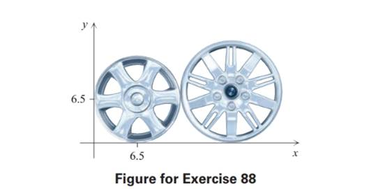 Chapter 7.2, Problem 88E, Solve each problem. Adjacent Circles A 13-in.-diameter mag wheel and a 16-in. diameter mag wheel are 