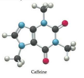 Chapter 3, Problem 3.54SP, An average cup of coffee contains about 125 mg of caffeine, C8H10N4O2. How many moles of caffeine 