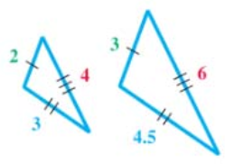 Chapter 2.6, Problem 65E, Two triangles are similar if they have the same shape (but not necessarily the same size). Similar , example  1