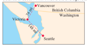 Chapter 6.7, Problem 31E, Solve each problem. See Example 2.
31.	The distance from Seattle. Washington, to Victoria, British 