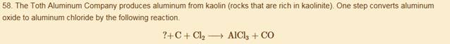 EBK CHEMISTRY FOR CHANGING TIMES, Chapter 12, Problem 58P 