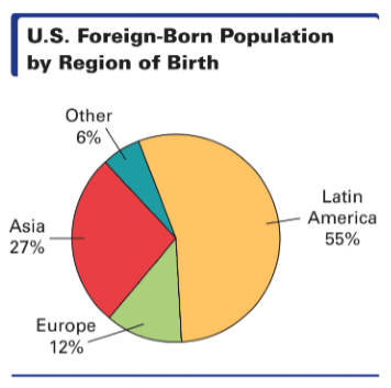 Chapter 1.4, Problem 47E, Foreign-Born Americans Approximately 37.5 million people living in the United States in a recent 
