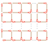 Chapter 10.1, Problem 66E, Work each problem, Counting Matchsticks in a Grid Uniform-length matchsticks are used to build a 