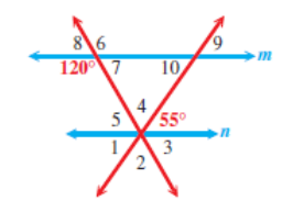 Chapter 9.1, Problem 74E, 74. Use the sketch to find the measure of each numbered angle. Assume that .

 