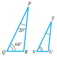 Chapter 9.3, Problem 19E, Find all unknown angle measures in each pair of similar triangles.
19. 
 
