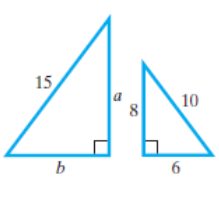 Chapter 9.3, Problem 23E, Find the unknown side lengths in each pair of similar triangles. 