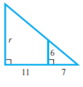Chapter 9.3, Problem 33E, In each diagram, there are two similar triangles. Find the unknown measurement in each. (Hint: In 