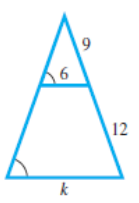 Chapter 9.3, Problem 34E, In each diagram, there are two similar triangles. Find the unknown measurement in each. (Hint: In 