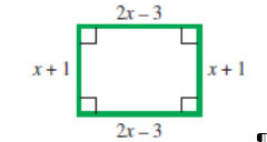 Chapter 9.4, Problem 43E, Each figure has the perimeter indicated. (Figures are not necessarilv to scale.) Find the value of 